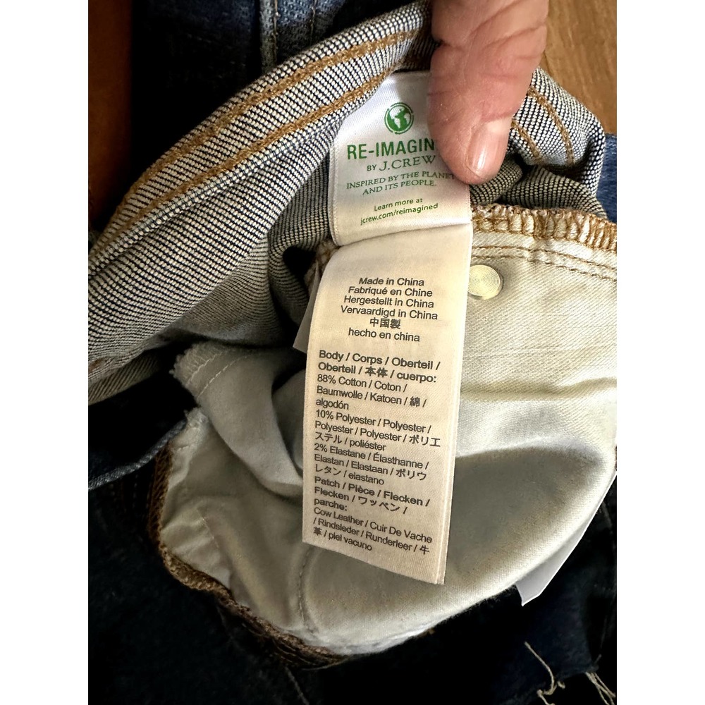 New J.Crew 10" demi-boot crop jean in Ocean wash Size 28 - Picture 6 of 9